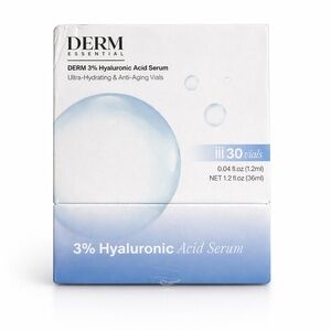 DERM Skincare - 3% hyaluronic Acid Serum - Full Size - 30 Vials - Sealed In Box
